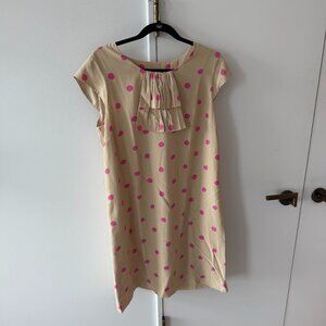 NWT Kate Spade Shawna Pink Polka Dot Dress Size 12